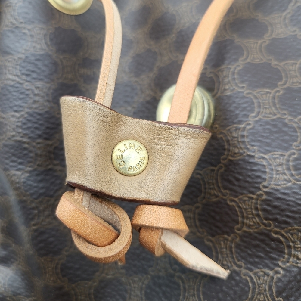 CELINE Macadam Rucksack Backpack Mini canvas leather..Authentic.. - Picture 12 of 16